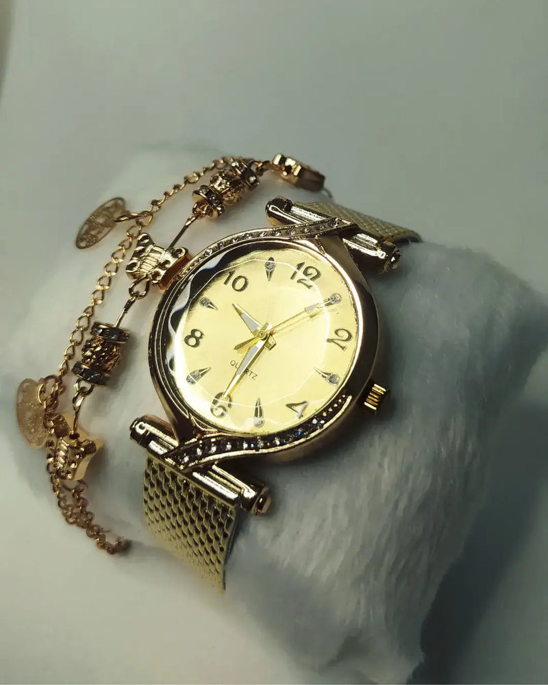 Relógio Feminino - Gold Viena