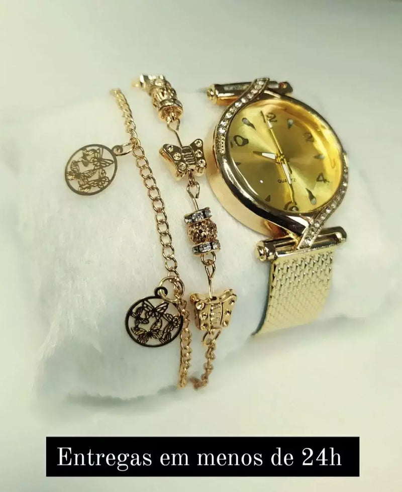 Relógio Feminino - Gold Viena